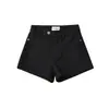 Shorts de Mezclilla Ajustados de Cintura Alta Elásticos Color Caramelo Verano 2022 Pantalones Cortos Calientes para Mujer Denim Caliente
