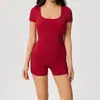 Amazon Sports Monos de Yoga para Mujer Pantalones Cortos Levanta Glúteos Cintura Alta Control de Abdomen Conjunto de Ropa para Entrenamiento Ciclismo Yoga Estilo Europeo y Americano