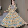 Calidad Comercio Exterior Marca Tailandesa Algodón Estilo Étnico Vestido Xinjiang Qinghai Sanya Tailandia Yunnan Turismo Vestido de Playa