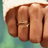 Anillo sencillo de asta de moda para mujer, ambiente navideño festivo con anillo, joyería popular de moda super explosiva