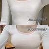 Ropa interior expandida para busto redondo para mujer, busto pequeño, push-up, que muestra el busto, cintura grande, delgada, copa vacía, sin marcas, engrosada, sujetador de dibujos animados