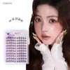 Pestañas Fish Xiaoya Pure Desire Girl Segmentadas Agrupación Individual Densa Atmósfera Natural Maquillaje Ligero Realista Principiante Pestañas Postizas
