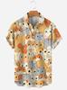 Camisa hawaiana de manga corta con estampado digital 3D de oso de dibujos animados para hombre, estilo verano 2023, estilo transfronterizo