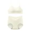 Sin aro de acero soporte suave accesorio tubo para el pecho conjunto de sujetador y ropa interior espalda cruzada sexy reunida traje de sujetador fino y bonito