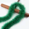 Tira de plumas planas de color directo de fábrica Tira de lana de pavo materiales de decoración manualidades regalo de Navidad DIY