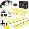 Venta al por mayor de fábrica Set de Entrenamiento de Fútbol Baloncesto Disco con Logo Vallas Paracaídas de Resistencia Set de Entrenamiento de Agilidad