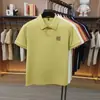 Camiseta tipo polo de malla elástica de algodón de fibra larga Leishibert Xinjiang para hombre, manga corta, transpirable para verano, sin planchar, de manga corta