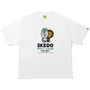 Marca Trendy Japonesa Ape Man Shark Skzoo Colaboración Camiseta Unisex de Manga Corta de Corte Holgado Disponible para Venta Transfronteriza a Largo Plazo