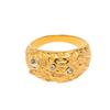 Anillo europeo y americano transfronterizo ins celebridad de Internet moda acero inoxidable chapado en oro 18K incrustado circón anillo de lava que no se desvanece nicho