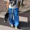 Pantalones de chándal unisex con estampado de notas musicales de la alta calle americana, modernos, hip-hop, holgados, pierna ancha, rectos, casuales, deportivos