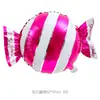 Globos de Papel de Aluminio con Forma de Caramelo Transfronterizos, Decoraciones para Fiestas de Cumpleaños Infantiles, Globos Fotográficos de Caramelo con Rayas y Puntos