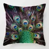 Temu nueva funda de almohada de plumas de pavo real vintage amazon hogar sala de estar sofá cojín de almohada con estampado venta al por mayor