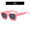 Gafas de sol cuadradas retro europeas y americanas 2022, nueva tendencia, parasol anti-ultravioleta, gafas de sol cuadradas de alta gama para mujer