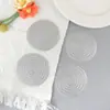 Porta-copos de PVC em Forma de Flor Tapete de Mesa Transfronteiriço para o Dia dos Namorados Porta-copos Estilo Europeu Vazado Decorativo Isolante Térmico Antiderrapante Mesa de Jantar