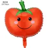 Balões de Frutas de 18 polegadas Flutuando no Ar Hélio Decoração de Aniversário Infantil Melancia Morango Abacaxi Milho Balões de Filme de Alumínio