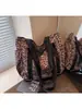 2026 Nueva Bolsa de Lona con Estampado de Leopardo para Mujer Bolso de Hombro de Gran Capacidad Bolsa de Compras para Estudiantes y Viajeros Fábrica