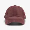 Boné de Baseball Vintage Lavado Estilo Coreano Retrô com Bordado de Letras para Homens e Mulheres, Estilo de Rua Primavera e Verão, Boné com Borda Desfiada Personalizada