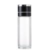 Tapa de apertura con una tecla separación de té y agua vidrio de borosilicato engrosado taza de apertura rápida para coche de negocios taza de burbujas de doble capa taza de agua