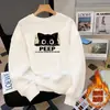 Sudadera Huamian Negra de Cuello Redondo para Mujer, Nuevo Estilo Otoño e Invierno 2026, Top Holgado de Talla Grande con Mangas Largas, Chaqueta de Forro Polar de Invierno