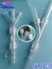 Conector Luer de Plástico Tipo Y Tipo T Fêmea para Macho Divisor de Conexão Rápida Adaptador de Três Vias Feito de Material PC