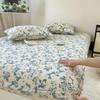 Touca de Cama de Fio de Camada Dupla de Algodão Puro Peça Única 2025 Novo Protetor de Colchão Cobertura de Cama de Algodão Integral para Solteiro Cobertura de Cama Suja All-inclusive para Uma Pessoa
