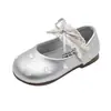 Zapatos Pequeños de Cuero Estilo Francés Ins Nuevos Primavera y Otoño 2026 Zapatos de Princesa con Lazo Estilo K Zapatos Planos con Ribete de Encaje