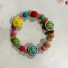 Pulseira de Cerâmica Estilo Étnico de Jingdezhen Flor de Esmalte para Segurar Pulseira de Contas Grandes de 12mm Ponto Turístico Contas Artesanais Venda por Atacado Entrega