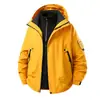 Chaqueta impermeable y a prueba de viento para exteriores, diseño unisex, con forro de forro polar tres en uno, adecuada para montañismo, y disponible para compras al por mayor para empresas