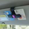 Montura de gafas de fibra de carbono Shunwei para coche, clip para gafas de sol, clip para tarjetas, clip para billetes, suministros para coche SD-1305