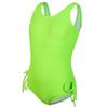 Nuevo Traje de Baño Infantil de Amazon Color Sólido Tallas Mediana y Grande Traje de Baño de una Pieza para Niños Traje de Baño para Niñas Europeas y Americanas