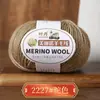 213 Hilo de Lana Hilo de Lana Merino Hilo de 3 hebras Tejido a Mano Hilo Medio Fino Suéter Auto-Tejido Gorro Bufanda Hilo