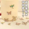 Nuevos accesorios de aleación DIY para fundas de teléfono móvil y tazas, accesorios de aleación de mariposa y libélula DIY con diamantes, al por mayor