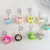 Novo chaveiro de unicórnio arco-íris, com um fofo pom-pom de desenho animado, perfeito como pingente de bolsa ou acessório de chave, adorável enfeite de pelúcia