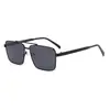 3599 Gafas de Sol Metálicas de Marco Cuadrado Pequeño con Doble Puente Gafas de Sol Comercio Electrónico Transfronterizo Exportación Amazon Uv400 Moda