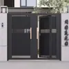 Porta de Ferro Forjado, Porta de Pátio em Liga de Alumínio, Porta de Arte em Alumínio para Exterior de Casa de Campo Autoconstruída Villa