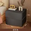 Mesa de Cabeceira Inteligente Feita de Madeira Maciça para Uso Doméstico no Quarto, Simples e Moderna, Novo Modelo Popular, Luxo Leve com um Toque de Alta Qualidade, Pequeno Armário de Cabeceira