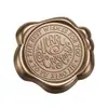 Série de Natal Adesivos de Selo de Cera Bronze Antigo para Envelopes, Convites, Garrafas de Vinho e Decoração de Presentes