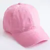 Gorra de mujer primavera y verano estilo coreano Retro visera curva gorra de pico visera ligera color liso gorra de béisbol gorra lavada para pareja hombres