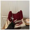 Bolsa Feminina Texturizada Matte Tendência, Moda 2026 Novo Estilo, Elegante e Simples Bolsa Pequena Quadrada Ombro Transversal Axila Baguette