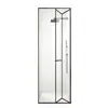 Estante de Barra de Soporte de Acero Inoxidable para Marco de Cabina de Ducha Personalizada, Juego de Partición de Material de Puerta de Separación Seca y Húmeda para Baño con Forma Recta