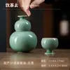Taza de Vino Creativa de Cerámica con Forma de Calabaza Olla de Vino China Juego de Copas de Vino Sake Vino Blanco Divisor Juego de Vino Regalo para el Hogar