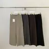 ¡Guangzhou Shisanhang alta calidad! Pantalones casuales versátiles de pierna ancha de cintura alta con bolsillo, estilo 'old money', para otoño/invierno 2026 para mujer
