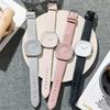Reloj Minimalista Japonés para Mujer de Alto Valor Simple Elegante Estudiante de Secundaria Nicho Cuadrado Creativo Arte Correa Reloj de Cuarzo