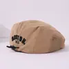 Boina de bebé de moda para网红, gorra de béisbol para niños versátil, gorra de red de verano transpirable con letra BOSTON T552