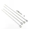 Fornecimento direto da fábrica agulha para leitão em aço inoxidável agulha para churrasco agulha para churrasco BBQ agulha para carne assada com anel agulha para churrasco agulha para cordeiro
