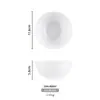 Tazón Pequeño de Melamina, Tazón de Plástico Blanco Imitación Porcelana, Vajilla Comercial para Restaurante de Comida Rápida Auto-Servicio, Hot Pot, Tazón para Condimentos, Tazón para Gachas, Tazón para Arroz, Tazón para Sopa