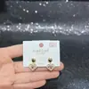 Pendientes de Corazón Diseñados para Otoño e Invierno para Mujer Aguja de Plata S925 Moda Exquisita de Nicho Versátiles Pendientes Galvanizados Ecológicos