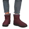Botas de Algodón Cálido de Invierno del Noreste para Mujer, Caña Alta con Cremallera Lateral, Transfronterizo TEMU, Botas de Nieve Ligeras Amortiguadoras, Zapatos de Algodón para Mujer