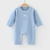 Macacão Térmico Bebê Outono Inverno Sem Costura Quente Pijama Bebê Inverno Espessado Base Manga Longa Macacão de Engatinhar