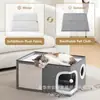 Cama para gatos más vendida de Amazon, cama rectangular plegable para gatos de interior con rascador, apta para todas las estaciones, venta al por mayor desde el fabricante